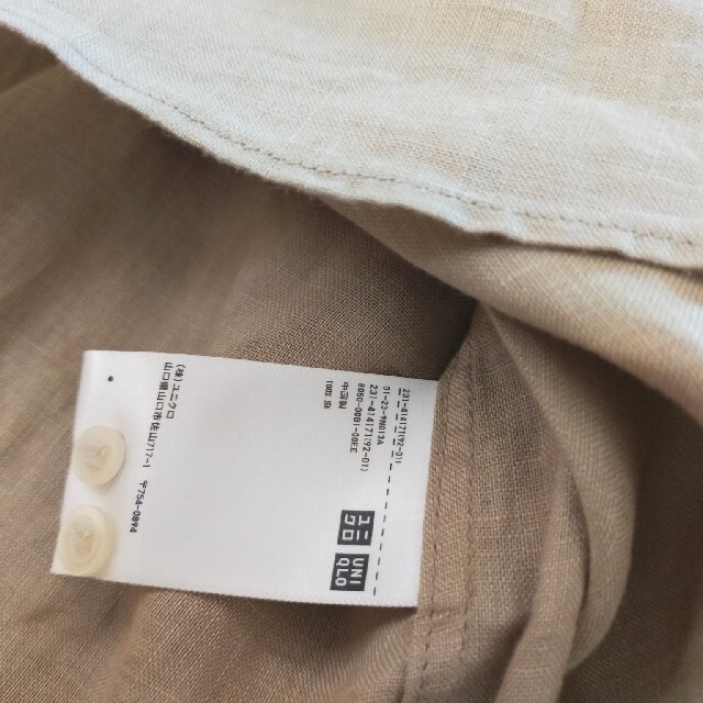 UNIQLO(ユニクロ)のリネンシャツ レディースのトップス(シャツ/ブラウス(長袖/七分))の商品写真