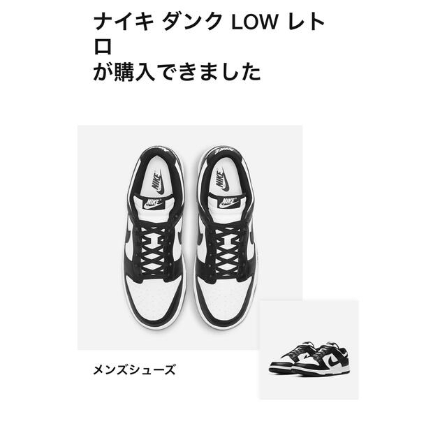 NIKE(ナイキ)のNike Dunk Low Retro  White/Black メンズの靴/シューズ(スニーカー)の商品写真