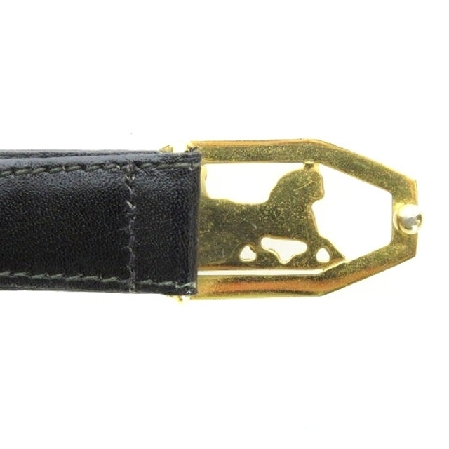 ください celine レザー 70 黒 ゴールドの通販 by ベクトル ラクマ店