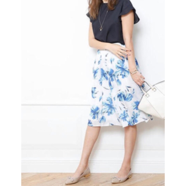 JUSGLITTY(ジャスグリッティー)のジャスグリッティー　花柄スカート レディースのスカート(ひざ丈スカート)の商品写真