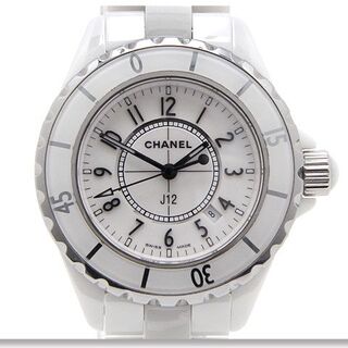 シャネル(CHANEL)の美品 シャネル 腕時計 J12 33mm H0968 ホワイトセラミック(腕時計)
