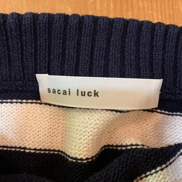 sacai luck - Sacai luck 半袖ニット サカイラック 3 トップスの通販