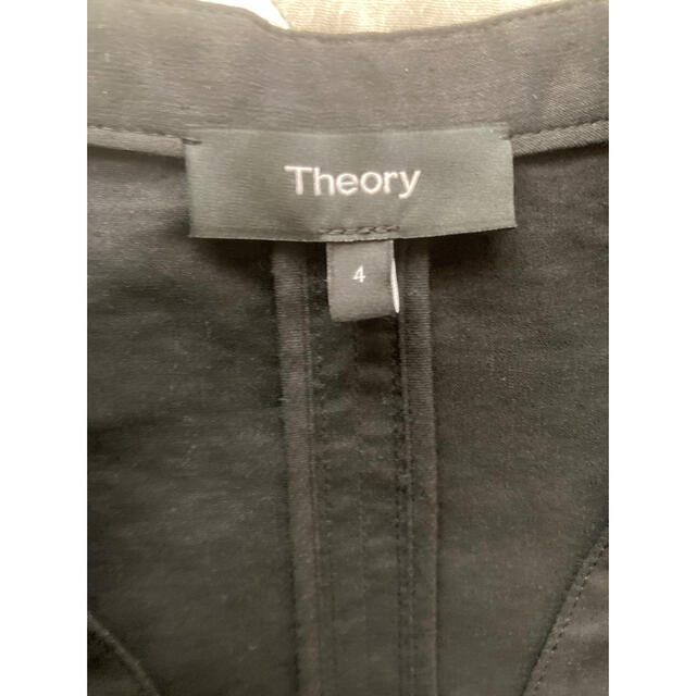 theory(セオリー)のセオリー　リネン　ジャケット　Mサイズ レディースのジャケット/アウター(ノーカラージャケット)の商品写真