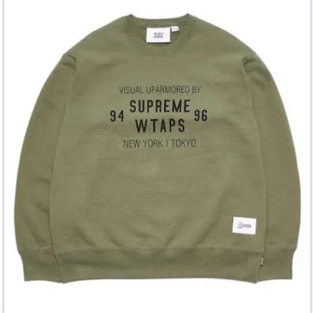 【未使用】suprem×wtaps 21AW WTAPS Crewneck