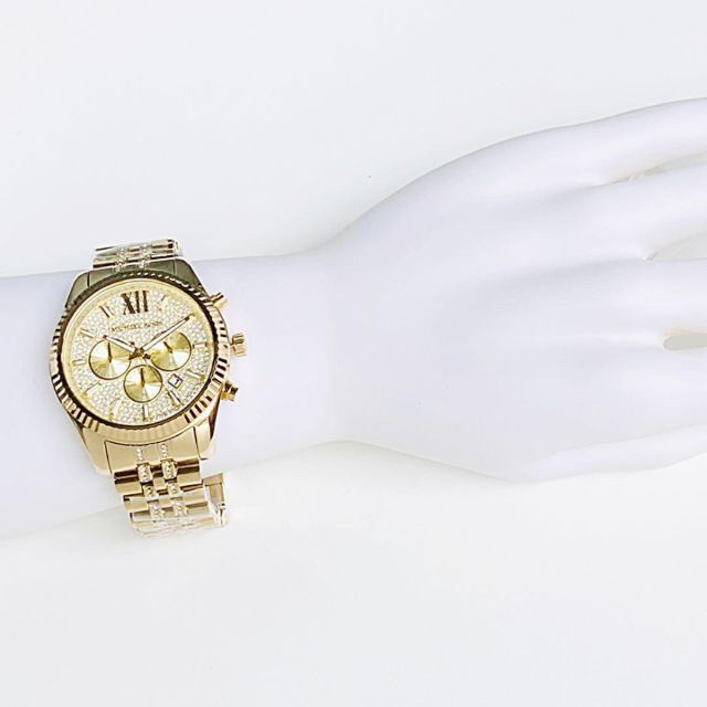 【大人気】マイケルコース 男性メンズ 腕時計 新品 ゴールド クロノグラフ