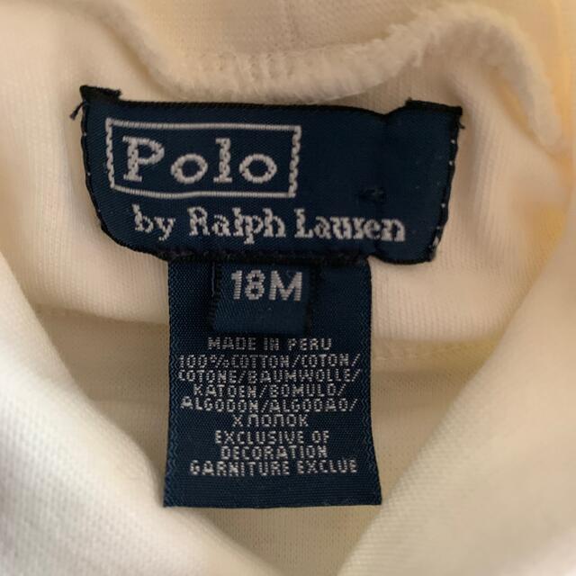 POLO RALPH LAUREN(ポロラルフローレン)の未着用☆コットンハイネックT☆サイズ18M キッズ/ベビー/マタニティのベビー服(~85cm)(Ｔシャツ)の商品写真