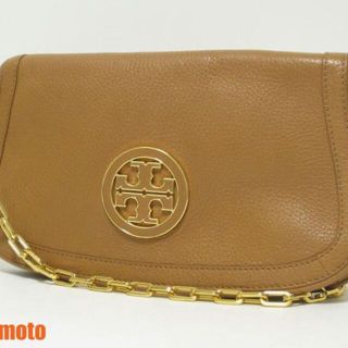 トリーバーチ(Tory Burch)のトリーバーチ チェーンショルダーバッグ クラッチバッグ レザー ブラウン(クラッチバッグ)