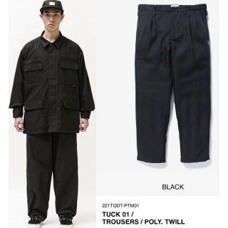 W)taps - BLACK M 22SS WTAPS TUCK 01 / TROUSERS /の通販 by og's