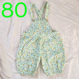 フタフタ(futafuta)のサイズ80✿花柄サロペット(パンツ)