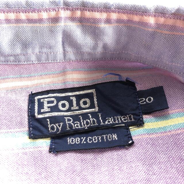 POLO RALPH LAUREN(ポロラルフローレン)の90s POLO RALPH LAUREN 好配色 パステルストライプ シャツ メンズのトップス(シャツ)の商品写真