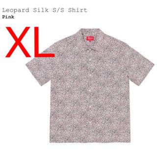 シュプリーム(Supreme)のXL Supreme Leopard Silk S/S Shirt ピンク(シャツ)
