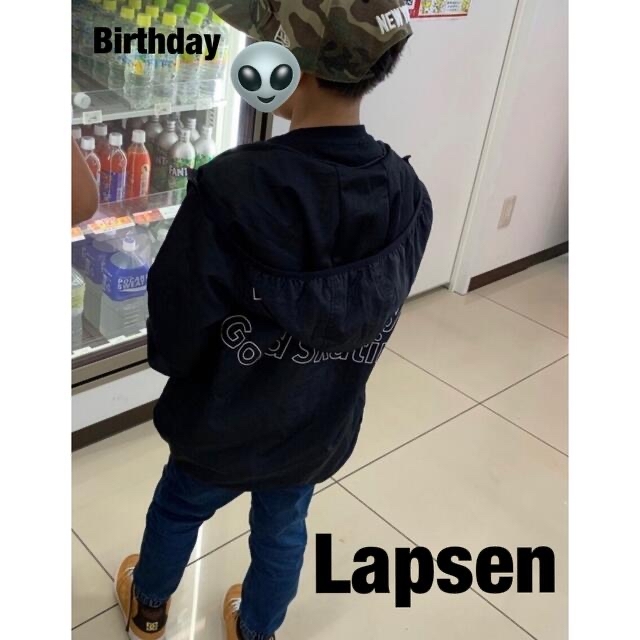 Lapsen ストリート英字バッグロゴ ナイロンパーカー KIDS 140 キッズ/ベビー/マタニティのキッズ服男の子用(90cm~)(ジャケット/上着)の商品写真