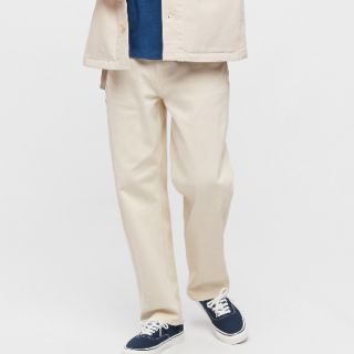 ユニクロ(UNIQLO)のUNIQLO デニムワークパンツ　Sサイズ　股下70cm(ワークパンツ/カーゴパンツ)