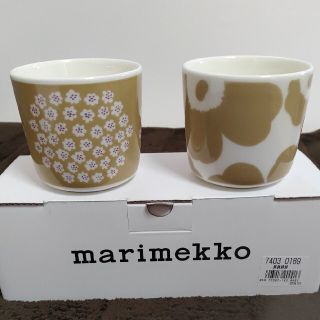 マリメッコ marimekko ベージ2個セット プケッティ&ウニッコの通販 by