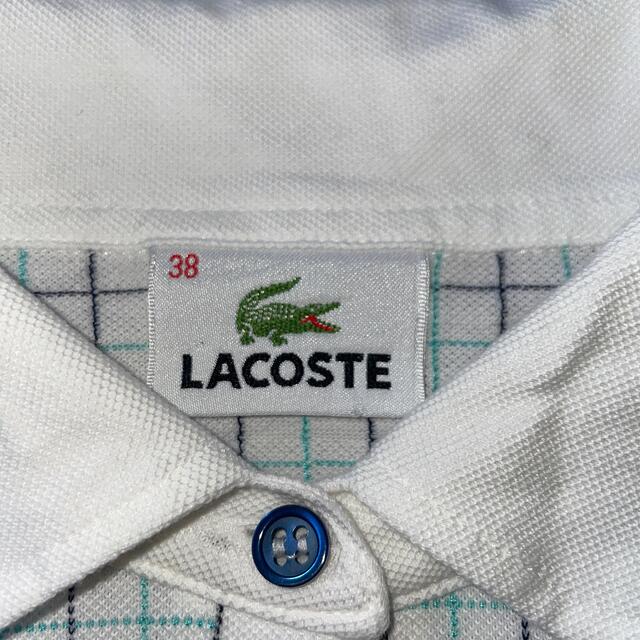 LACOSTE(ラコステ)のLACOSTE ラコステ ポロシャツ 日本製 色 ホワイト レディース  S レディースのトップス(ポロシャツ)の商品写真