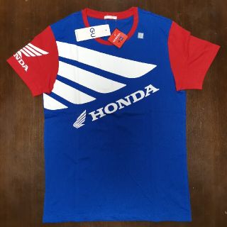 ジーユー(GU)の[未使用品] GU×HONDA Tシャツ ブルー/レッド Sサイズ(Tシャツ/カットソー(半袖/袖なし))