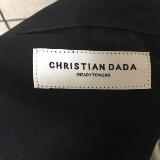 CHRISTIAN DADA(クリスチャンダダ)のCHRISTIAN DADA コード刺繍Aラインコート レディースのジャケット/アウター(トレンチコート)の商品写真