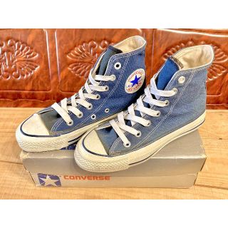 コンバース(CONVERSE)の★80s!USA!コンバース オールスター ネイビー ハイカット 銀箱 216★(スニーカー)