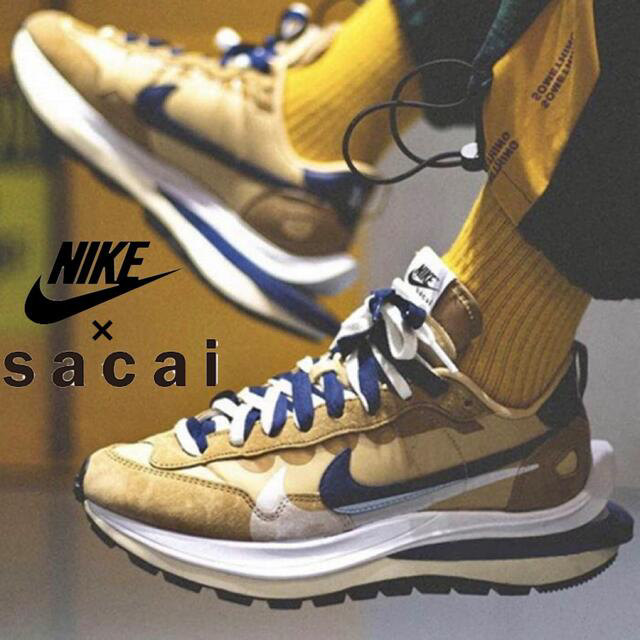sacai(サカイ)のサカイ×ナイキ ヴェイパーワッフル セサミ アンド ブルー ボイド メンズの靴/シューズ(スニーカー)の商品写真