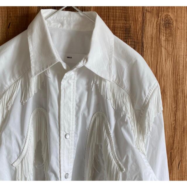 【TOGA VIRLILS】FRINGE SHIRT WHITE