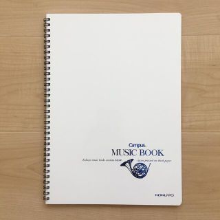 コクヨ(コクヨ)のコクヨ　Campus  MUSIC BOOK  五線譜　五線紙(ノート/メモ帳/ふせん)