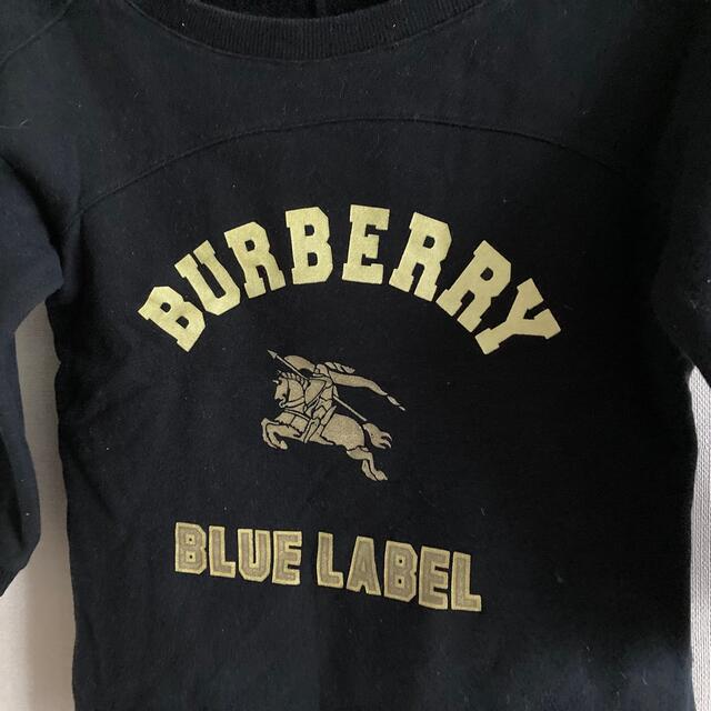 BURBERRY BLUE LABEL(バーバリーブルーレーベル)のバーバリーブルーレーベル★スウェットトップス★ブラック★サイズ38 レディースのトップス(トレーナー/スウェット)の商品写真