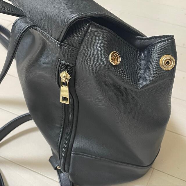 リュック 黒 レディースのバッグ(リュック/バックパック)の商品写真