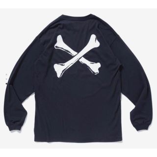 ダブルタップス(W)taps)の黒S wtaps crossbones L/S Tee ロンT(Tシャツ/カットソー(七分/長袖))