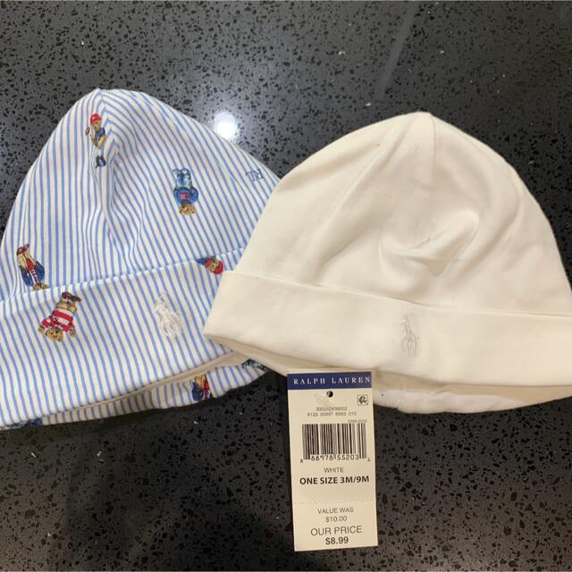 Ralph Lauren(ラルフローレン)のRALPH LAUREN ラルフローレン　新生児　帽子　赤ちゃん　baby キッズ/ベビー/マタニティのこども用ファッション小物(帽子)の商品写真