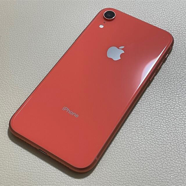 ◇美品◇ iPhone XR 64GB Coral ☆付属品はすべて未使用