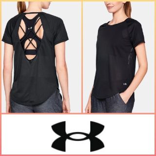 アンダーアーマー(UNDER ARMOUR)のUAウィスパーライト半袖レディースブラックTシャツ(Tシャツ(半袖/袖なし))