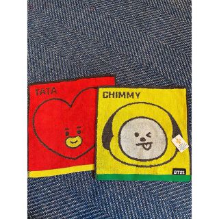 ビーティーイシビル(BT21)のBT21 ハンドタオル TATA CHIMMY クオズ(キャラクターグッズ)