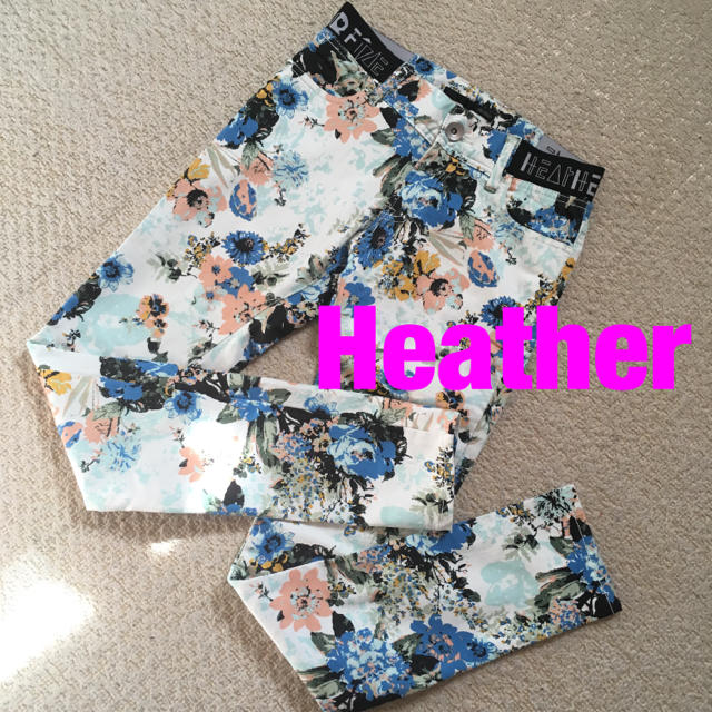 heather(ヘザー)のHeather♡花柄ストレッチスキニーパンツ レディースのパンツ(スキニーパンツ)の商品写真