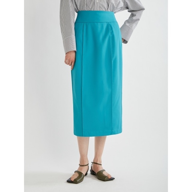 Mila Owen(ミラオーウェン)のコバステッチコクーンIラインスカート レディースのスカート(ひざ丈スカート)の商品写真