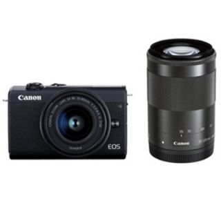 キヤノン(Canon)のCanon ミラーレス一眼カメラ ダブルズームキットEOSM200BK-WZK(ミラーレス一眼)