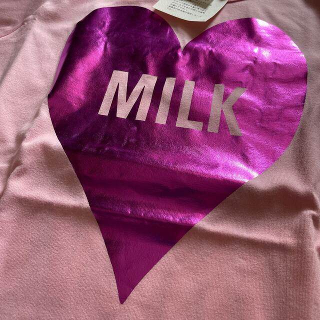 MILK ハート箔プリント 限定Tシャツ ピンク 中川翔子 しょこたん