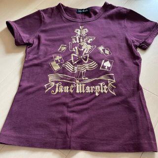 ジェーンマープル(JaneMarple)のジェーンマープル アリスプリント Tシャツ 不思議の国のアリス ボルドー(Tシャツ(半袖/袖なし))