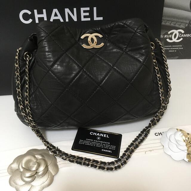 美品 シャネル CHANEL マトラッセ チェーンショルダー シリアルナンバー有