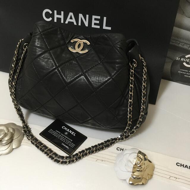 美品 シャネル CHANEL マトラッセ チェーンショルダー シリアルナンバー有