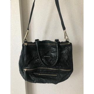 ジバンシィ(GIVENCHY)のGIVENCHY ジバンシー パンドラ  ラムレザー ブラック ラージサイズ(ショルダーバッグ)