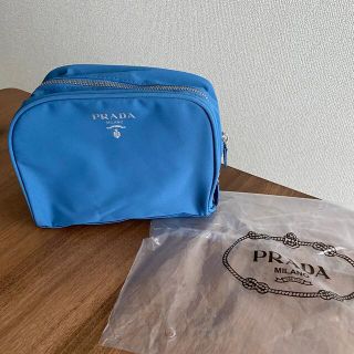 プラダ(PRADA)の新品未使用　PRADA プラダ　ノベルティポーチ　ブルー(ポーチ)