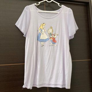 ナイスクラップ(NICE CLAUP)のTシャツ　レディース　トップス　NICECLANUP ディズニー　アリス(Tシャツ(半袖/袖なし))