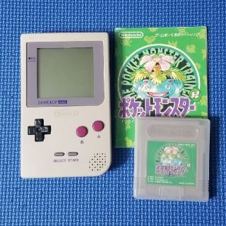 ゲームボーイ(ゲームボーイ)のゲームボーイ本体　ポケットモンスター緑(携帯用ゲーム機本体)