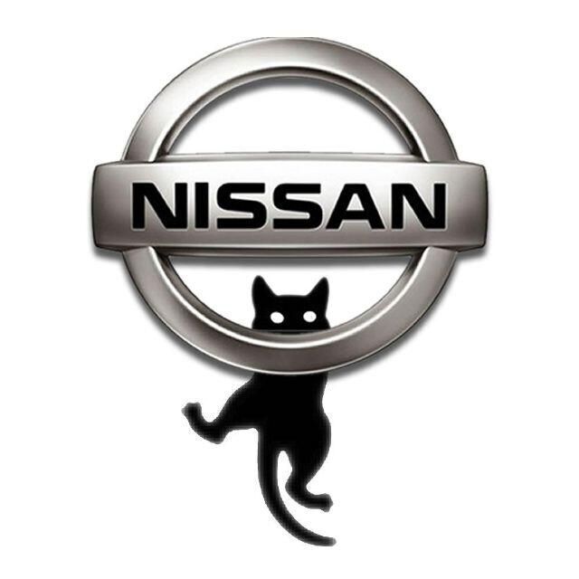 車 ステッカー カー用品 かわいい シール 転写式 猫 ネコ エンブレム 日産の通販 By Emondoraショップ 車 壁ステッカー専門店 ラクマ