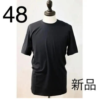 【匿名配送】Hannibal　クルーネック　Tシャツ　48 M 黒　ブラック(Tシャツ/カットソー(半袖/袖なし))