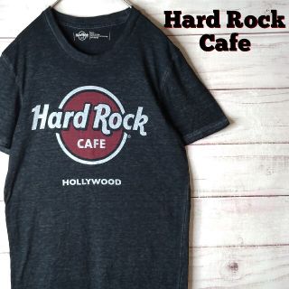 ハードロックカフェ(Hard Rock CAFE)のハードロックカフェ tシャツ ビッグプリント 霜降り黒 Sサイズ(Tシャツ/カットソー(半袖/袖なし))