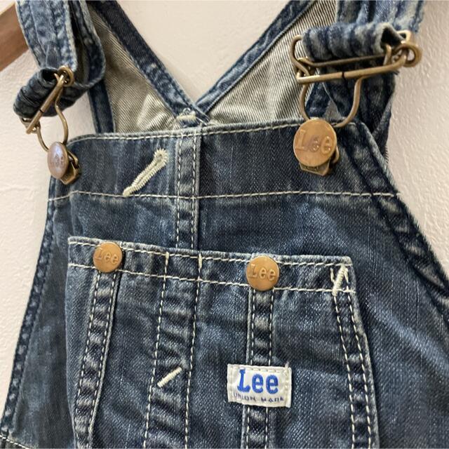 Lee(リー)の《新品》LEE オーバーオール サロペット デニム キッズ 80 キッズ/ベビー/マタニティのベビー服(~85cm)(ロンパース)の商品写真