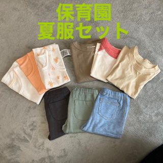 ユニクロ(UNIQLO)の保育園夏服セット　80センチ(Ｔシャツ)