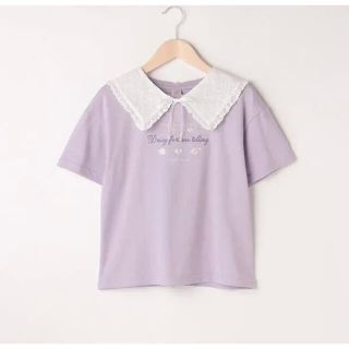 メゾピアノジュニア(mezzo piano junior)のメゾピアノ新品新作タグ付きセーラーつけ衿半袖Tシャツ160(Tシャツ/カットソー)