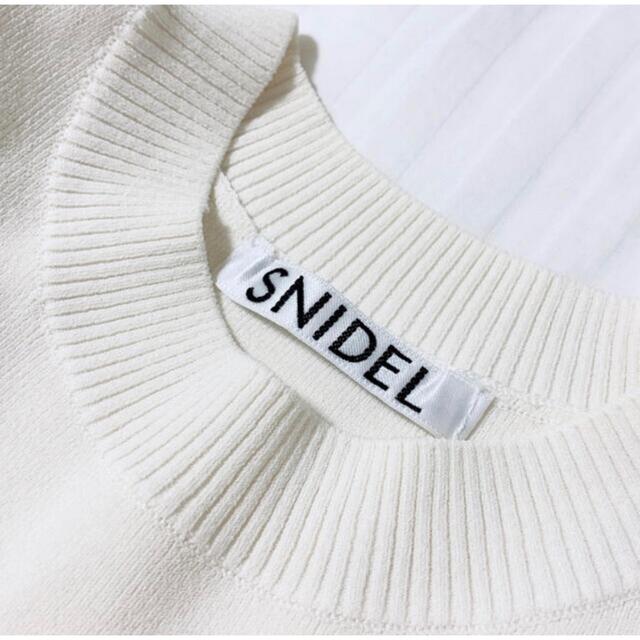 SNIDEL(スナイデル)の❤️snidel ❤️プリーツラッフルスリーブ ニットプルオーバー レディースのトップス(カットソー(半袖/袖なし))の商品写真